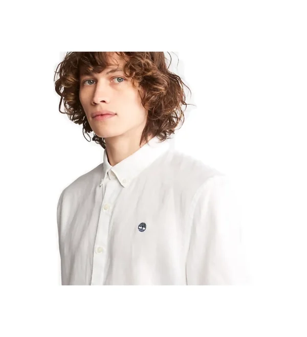 A2DCC 1001 SS LINEN SHIRT WHITE