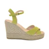 ALBA25 ESPADRILLES SANDALO CON TACCO ANTE LIMA