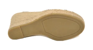 ALBA25 ESPADRILLES SANDALO CON TACCO ANTE NEGRO