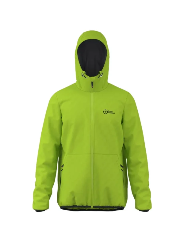 ANDREAS MAN RAIN JACKET LIME GREEN