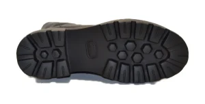ANFIBIO STRINGATO CON ZIP LATERALE BUFALO NERO