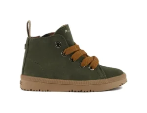 ANKLE BOOT SUEDE MICROFIBRE LINING MILITARY GREEN BROWN SUGAR P01B015-00892169