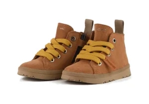 ANKLE BOOT SUEDE MICROFIBRE LINING BROWN SUGAR-YELLOW P01B015-00892068