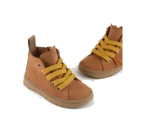 ANKLE BOOT SUEDE MICROFIBRE LINING BROWN SUGAR-YELLOW P01B015-00892068