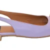 BALLERINA IN PELLE VIOLA CON CINTURINO
