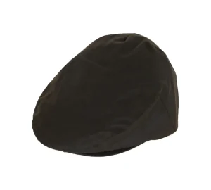 Basco cerato WAX FLAT CAP OLIVE