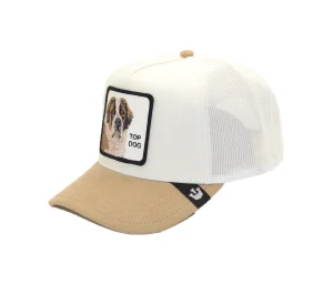 BASEBALL CAP CANE TOP DOG TAN