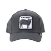 BASEBALL CAP IN LANA BLACK SHEEP CHARCOAL