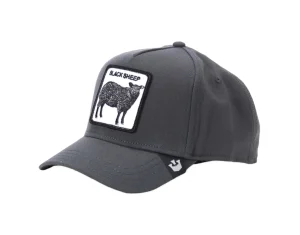 BASEBALL CAP IN LANA BLACK SHEEP CHARCOAL