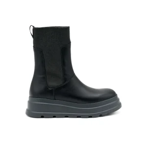 BEATLES ALTO CON SUOLA PLATFORM NERO 86N6