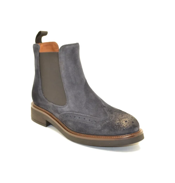 BEATLES DONNA 96C6 CAMOSCIO WAXY BLU
