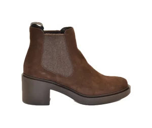 BEATLES IN PELLE CON TACCO 80C3 CACAO