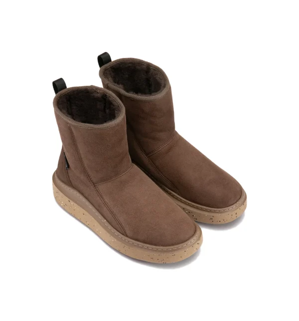 BLANK BOOTIE SHEEP SKIN HIGH CHOCOLATE