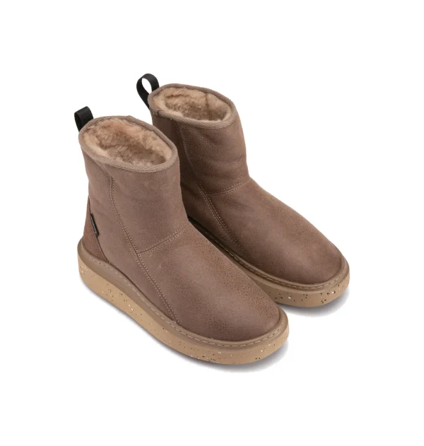 BLANK BOOTIE SHEEP SKIN HIGH BROWN
