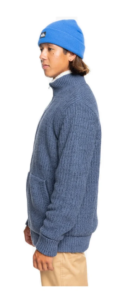 Boketto - Felpa pullover di pile da uomo VINTAGE INDIGO
