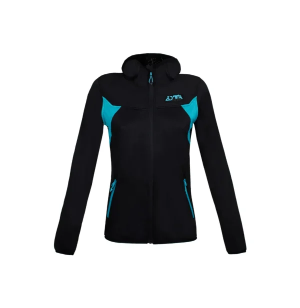 BUZZARD WOMAN FLEECE Z022 NERO AZZURRO