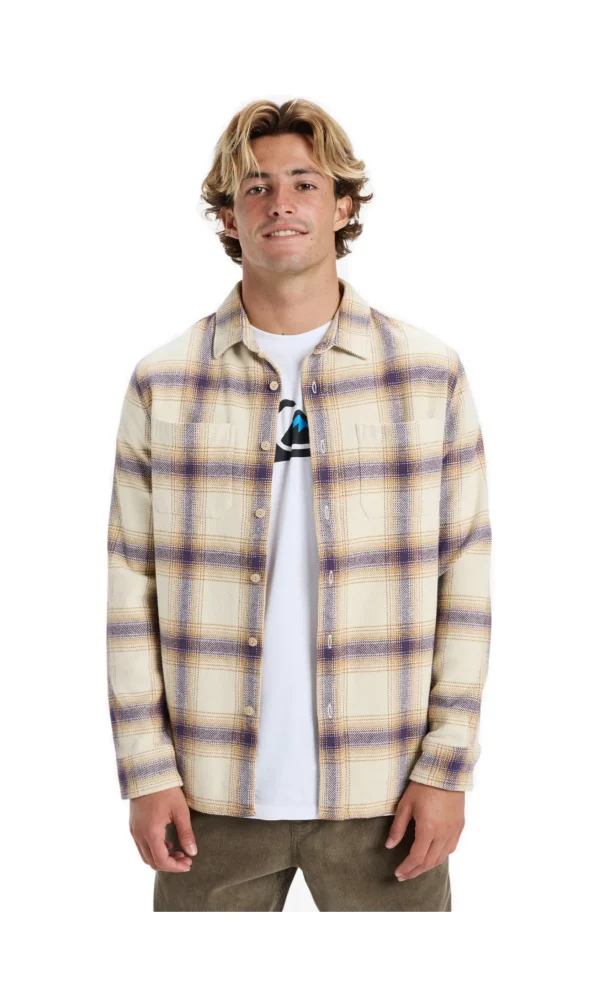 CAMICIA DNA FLANNEL BLUE BEIGE BLUE CHECK