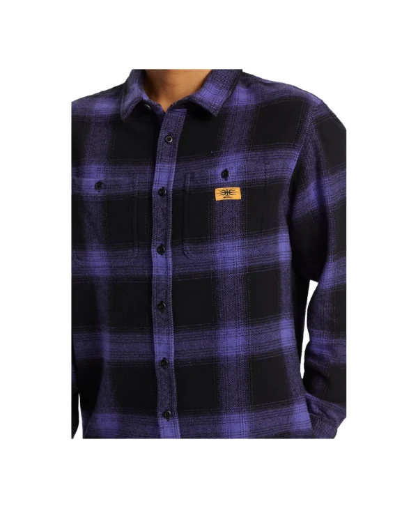 CAMICIA MERCURY FLANNEL PURPLE BLACK CHECK
