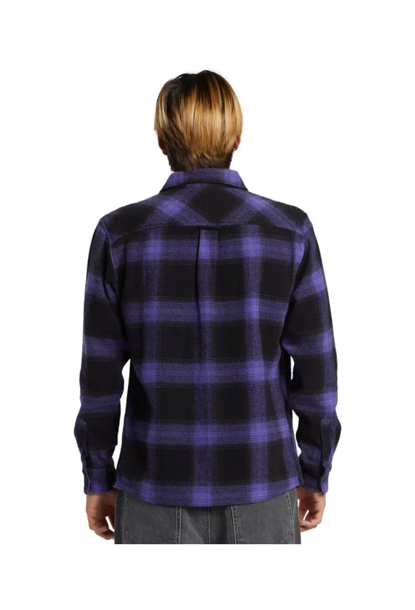 CAMICIA MERCURY FLANNEL PURPLE BLACK CHECK