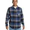 CAMICIA MOTHERFLY FLANNEL BLU GREY BLACK CHECK
