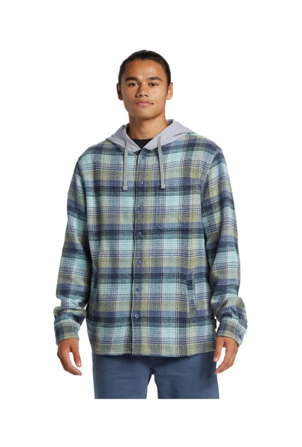 CAMICIA SANDBAR HOODED FLANNEL VINTAGE BLUE SANDBAR HOODED FLAN