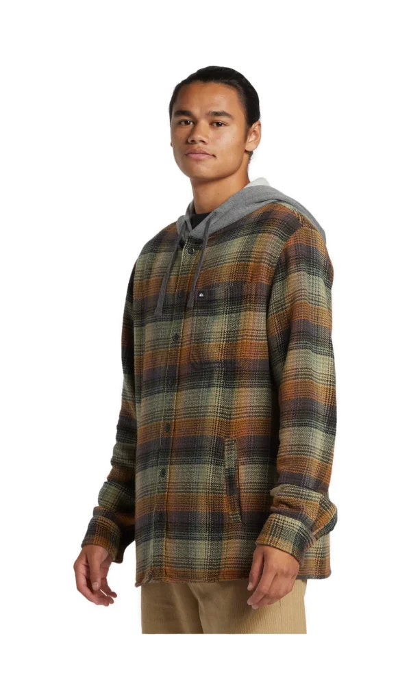CAMICIA SANDBAR HOODED FLANNEL GRAPE LEAF SANDBAR HOODED FLAN