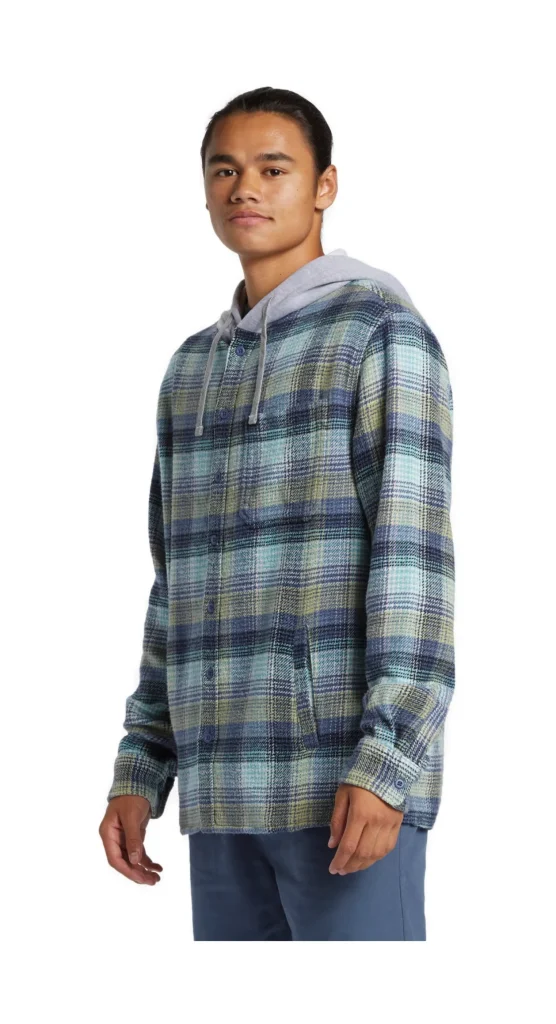 CAMICIA SANDBAR HOODED FLANNEL VINTAGE BLUE SANDBAR HOODED FLAN