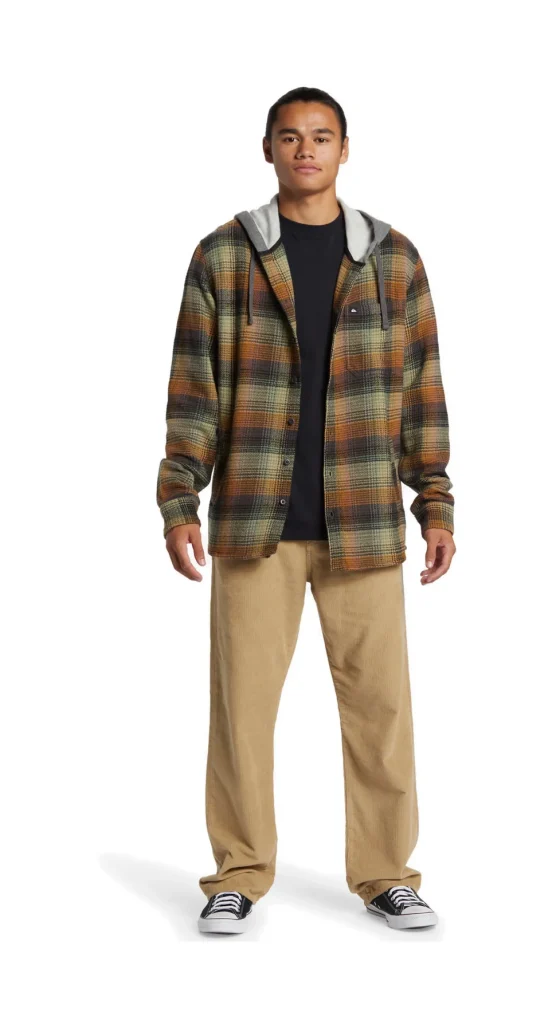 CAMICIA SANDBAR HOODED FLANNEL GRAPE LEAF SANDBAR HOODED FLAN