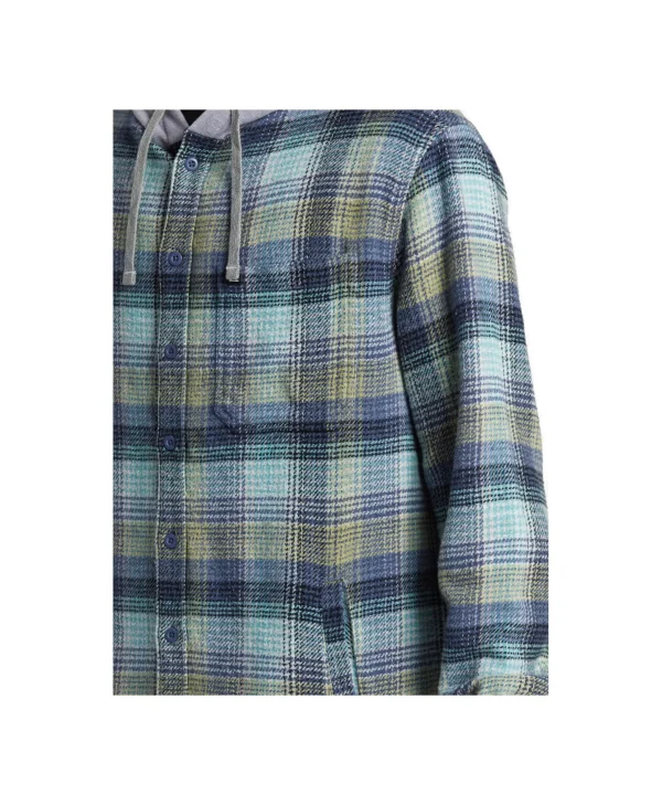 CAMICIA SANDBAR HOODED FLANNEL VINTAGE BLUE SANDBAR HOODED FLAN