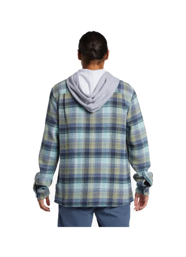 CAMICIA SANDBAR HOODED FLANNEL VINTAGE BLUE SANDBAR HOODED FLAN