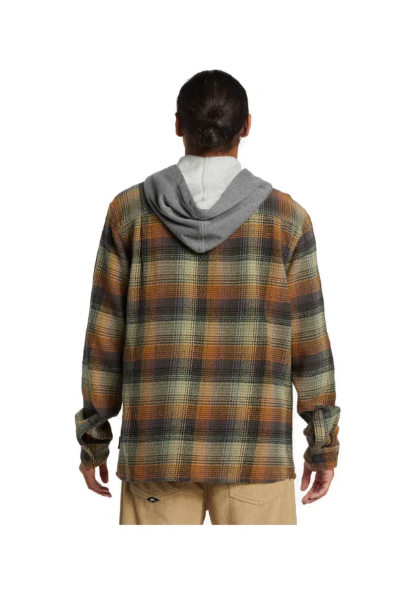 CAMICIA SANDBAR HOODED FLANNEL GRAPE LEAF SANDBAR HOODED FLAN