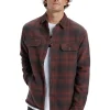 CAMICIA VENTURE OVERSHIRT SHERPA RED BLACK CHECK