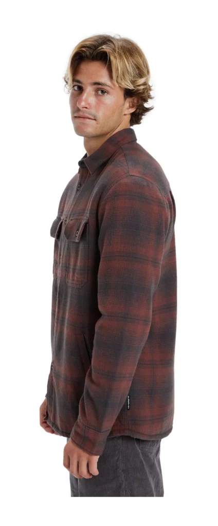 CAMICIA VENTURE OVERSHIRT SHERPA RED BLACK CHECK
