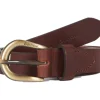 Cintura da donna in pelle Allanton Classic Brown