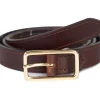 Cintura reversibile in tartan Classic Tartan-Brown