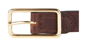 Cintura reversibile in tartan Classic Tartan-Brown