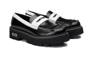 CLW390401 SLASH3904 LOW W BRUSHED LEATHER BLACK WHITE