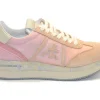CONNY 6673 bianco rosa camoscio tessuto