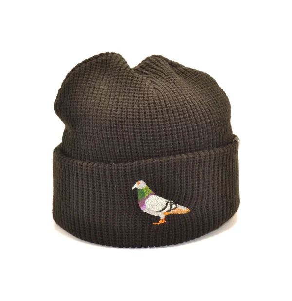 CUFFIA RIBBED PIGEON BLACK