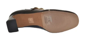 DAMDO - Shiny leather low heel Mary Jane Negro