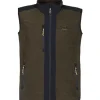 DRIVE MAN FLEECE VEST FOREST NIGHT