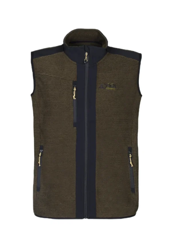 DRIVE MAN FLEECE VEST FOREST NIGHT