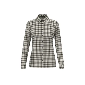 FANES FLANNEL 5 POLARLITE CAMICIA DONNA OATMEAL BLACK OUT