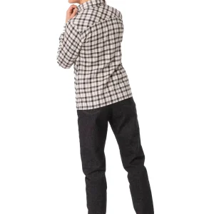 FANES FLANNEL 5 POLARLITE CAMICIA DONNA OATMEAL BLACK OUT