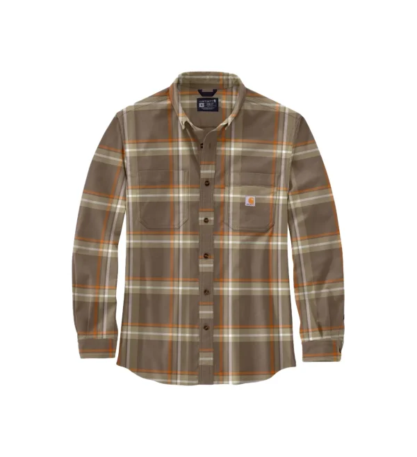 FLAN PLAID SHIRT CHESTNUT 105945 B57