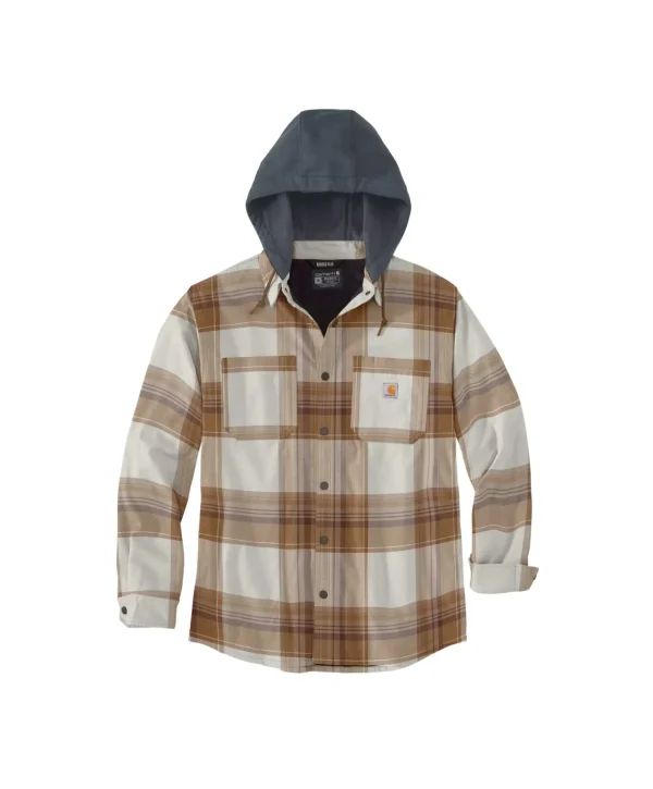 FLAN SHERPA LINED SHIRT JAC CHESTNUT BROWN 105938 211