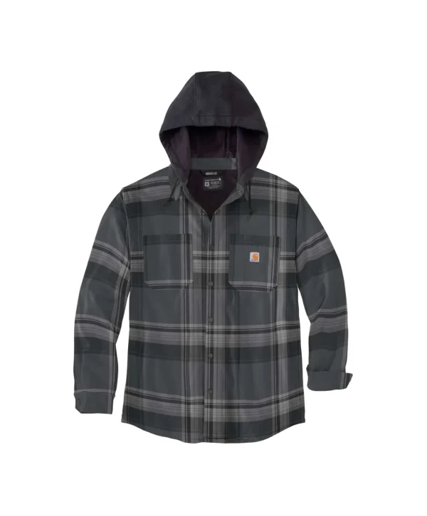 FLAN SHERPA LINED SHIRT JAC BLACK 105938 N04