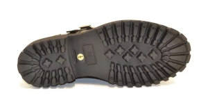 FRANCESINA DOPPIA FASCIA VITELLO NERO