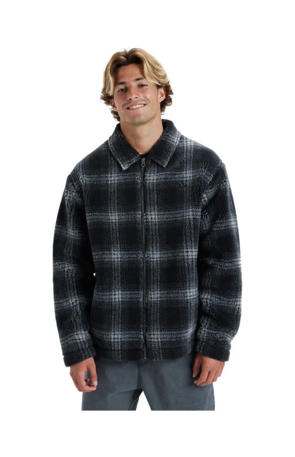 GIACCA DECK FLEECE NERO GRIGIO