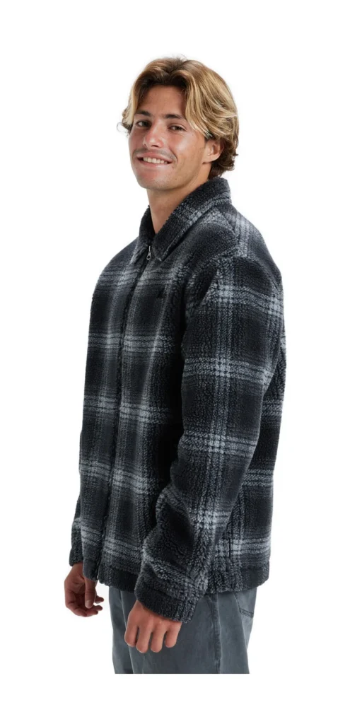 GIACCA DECK FLEECE NERO GRIGIO